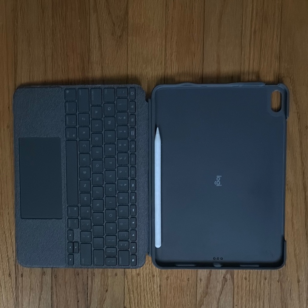 Logitech Gray IPAD Keyboard for Enhanced Productivity